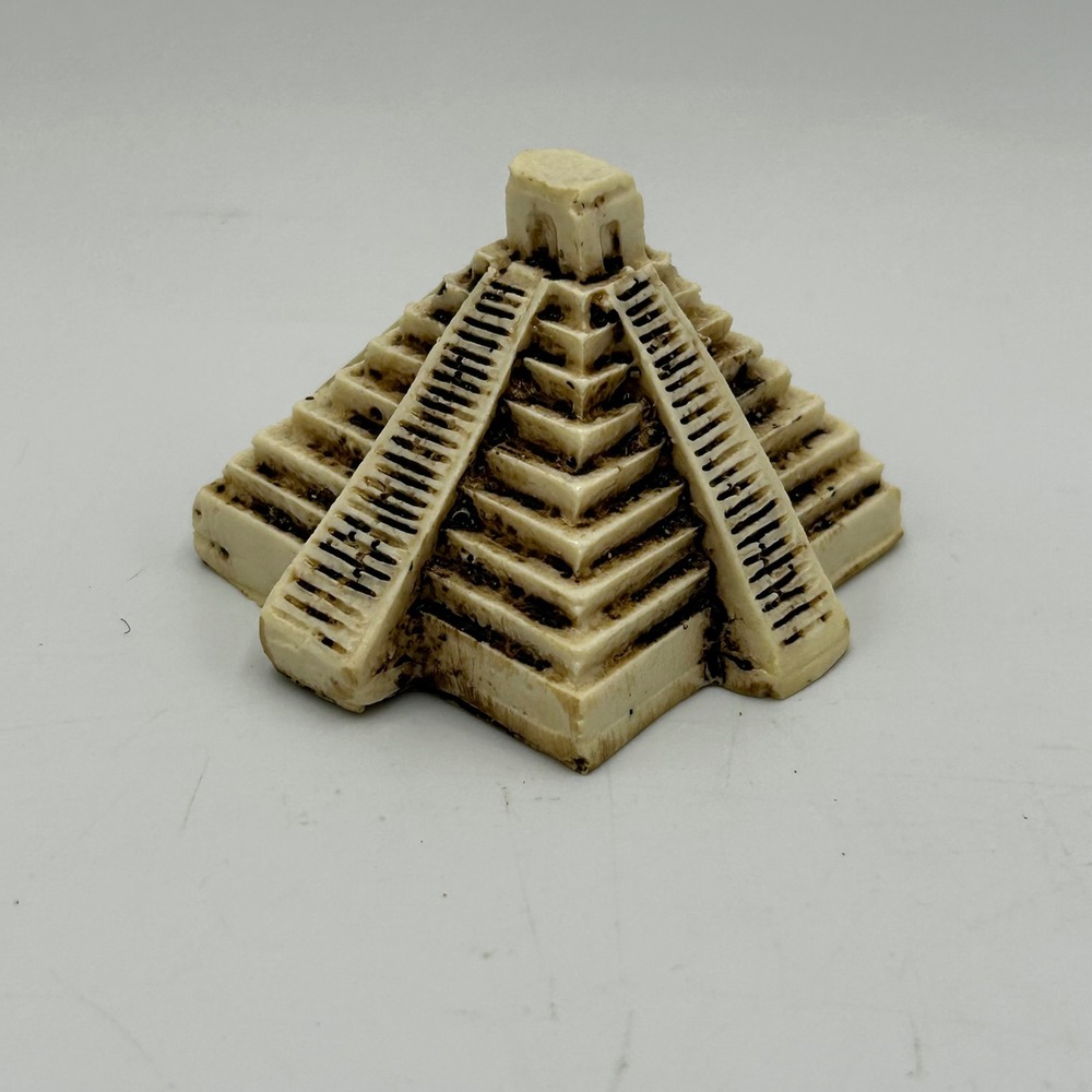 Chichen Itza Pyramid Figurine Cozumel Mexico Souvenir 2" Mayan Temple 2 inch